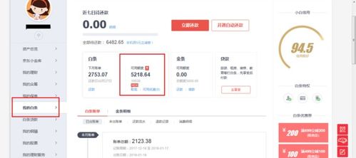 京东白条免费提现最高额度揭秘