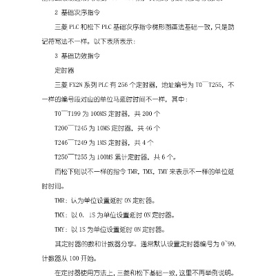 松下PLC控制器使用手册—新手必看! 松下PLC控制器使用手册—新手必看!