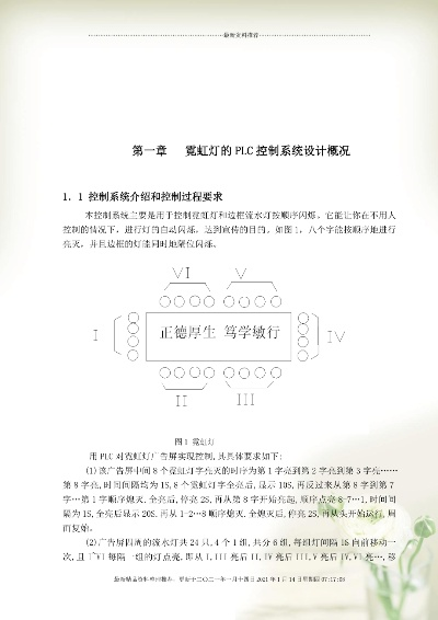 PLC在霓虹灯控制系统中的应用与设计 PLC在霓虹灯控制系统中的应用与设计