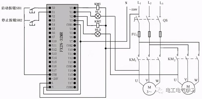 PLC2N控制器线路图详解