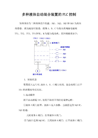 三菱PLC在混合液体控制器中的应用 三菱PLC在混合液体控制器中的应用